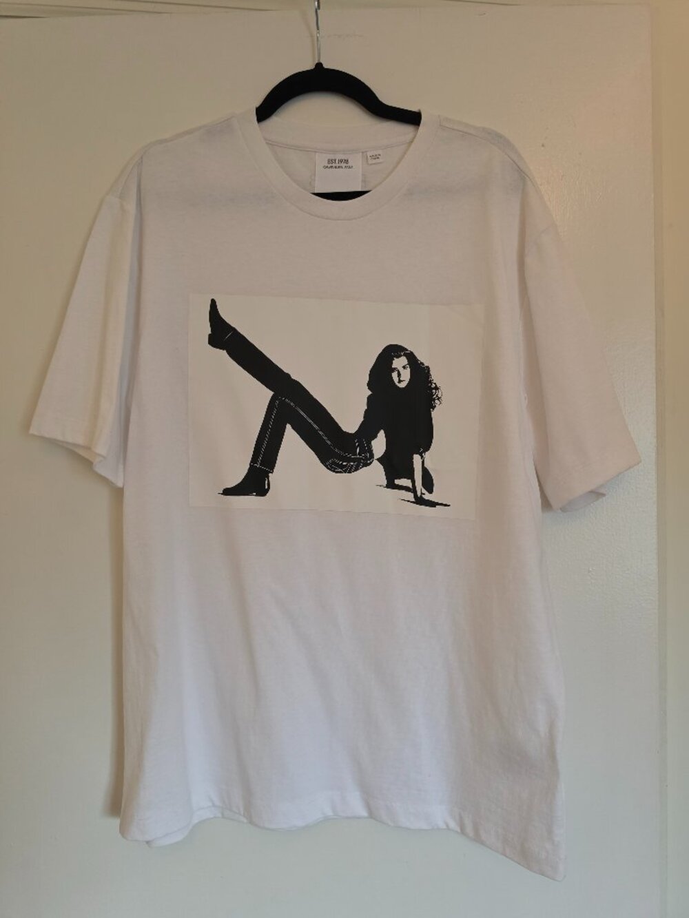Calvin Klein Jeans Est. 1978 Raf Simons Brooke Shields T-Shirt L NWOT